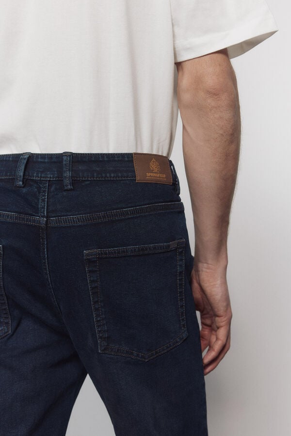 Springfield Very dark blue skinny fit jeans blue