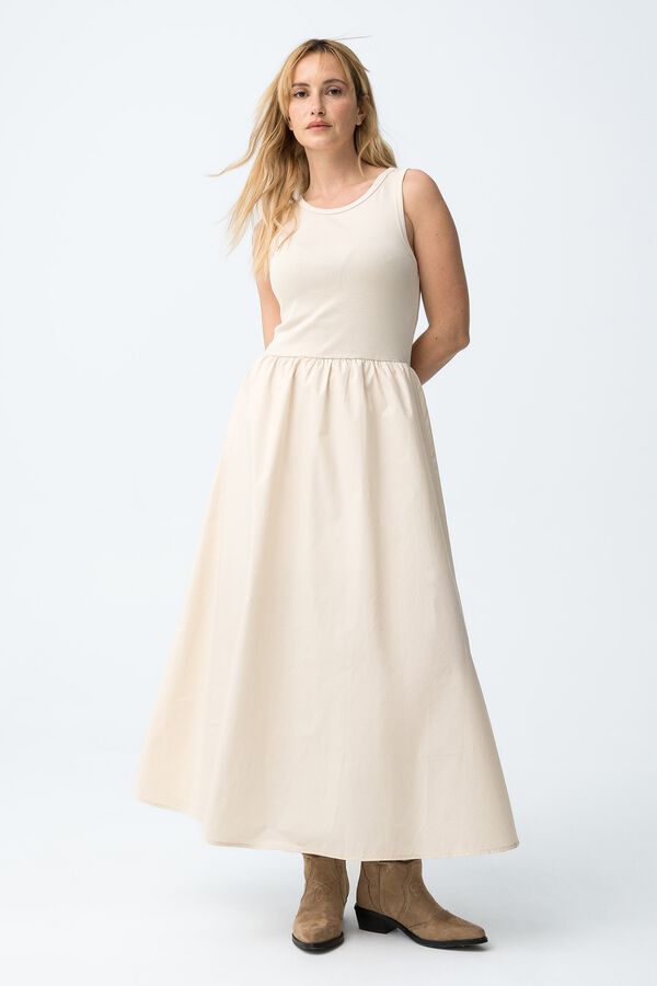Tiffosi Vestido sin mangas beige