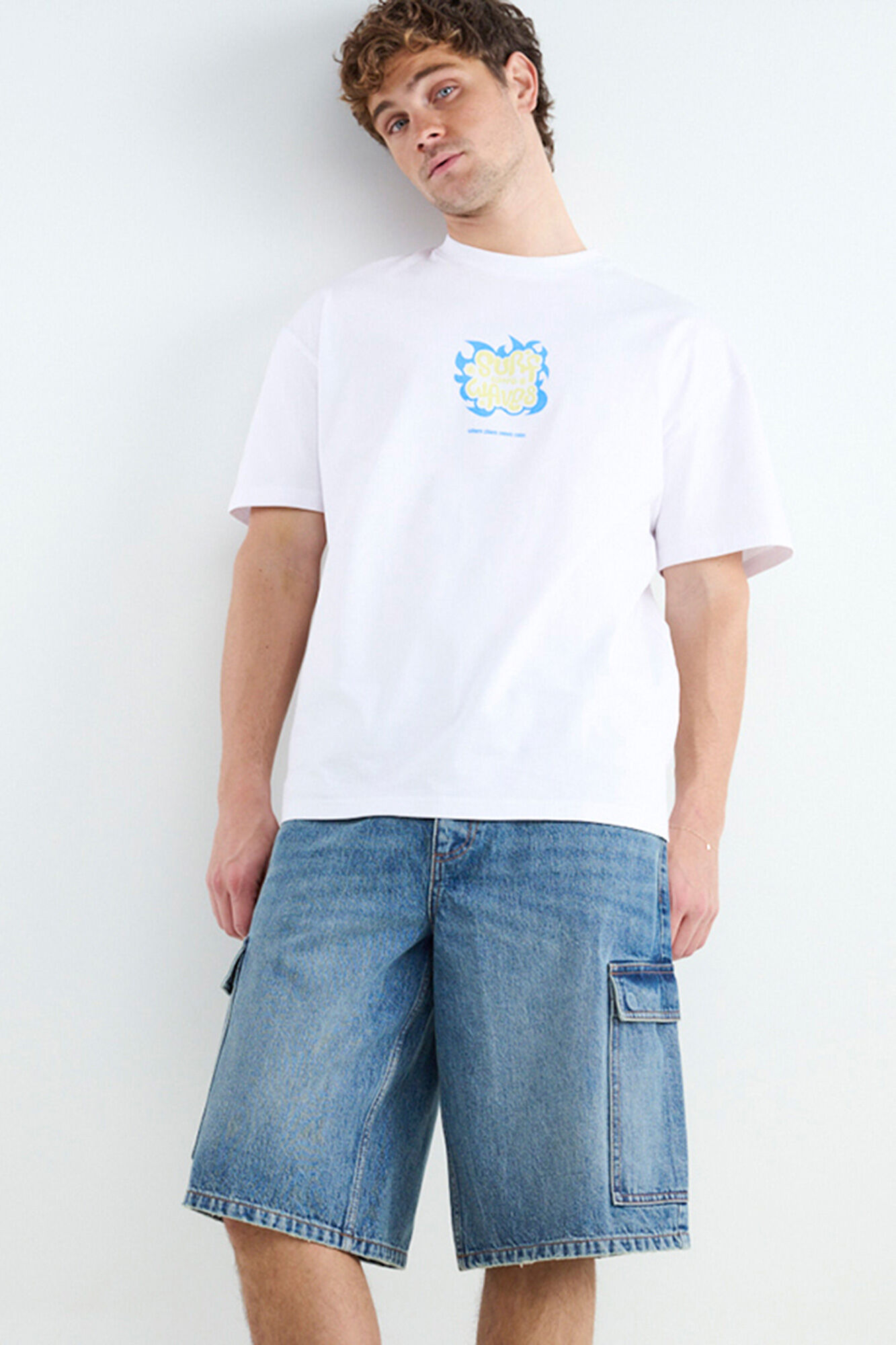 Balmohk Bermuda denim cargo