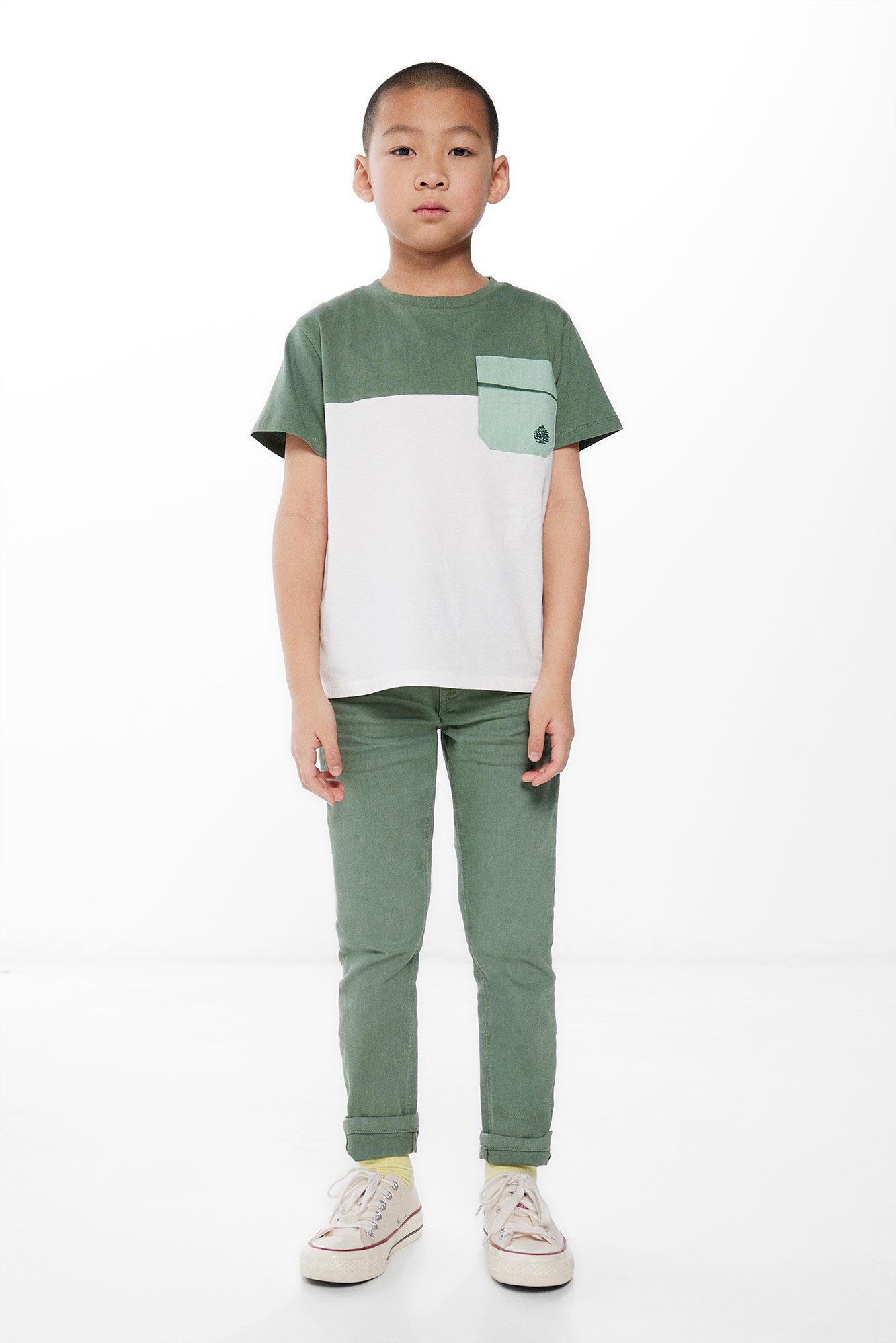 Kids Green Trousers by BO(Y)SMANS on Sale