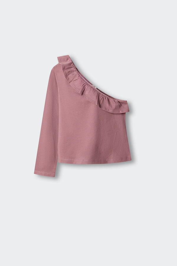 Springfield Kids Majica dugih rukava asimetričnog izreza Roze