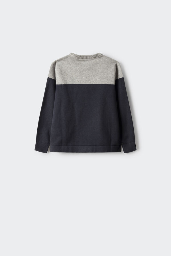 Springfield Jersey color block niño navy