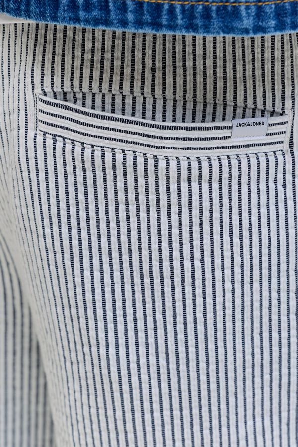 Jack & Jones Relaxed fleece Bermuda shorts white