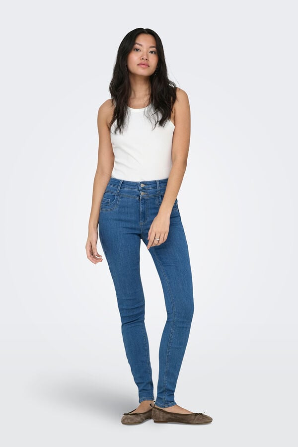 Only Sleeveless ribbed top white