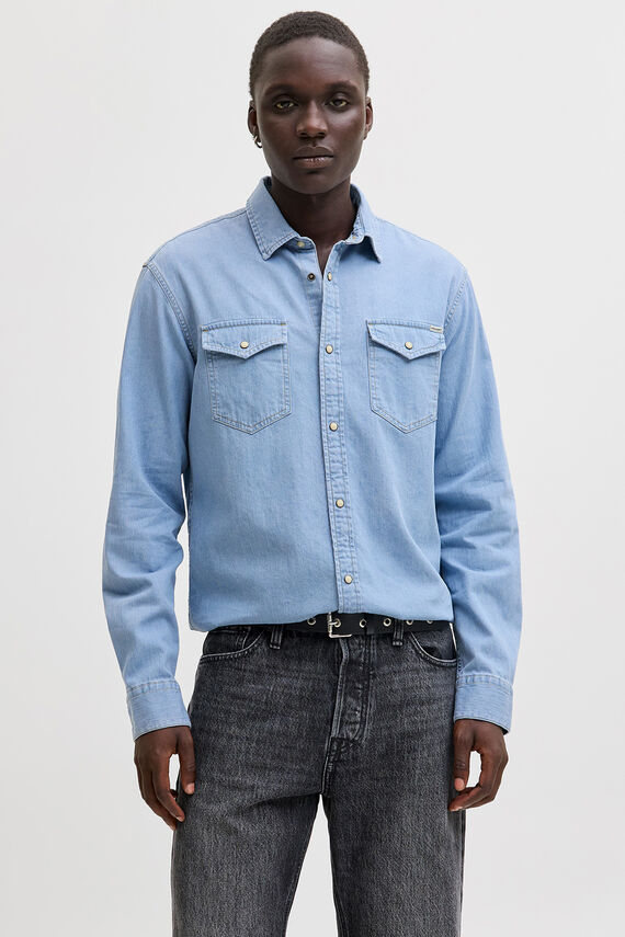 Camisa Jack And Jones Tropic Negro Para Hombre