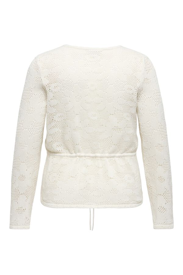 Only Carmakoma Plus size cardigan style top white
