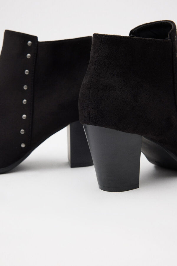 Springfield Studded Heel Shoe 7 Cm black