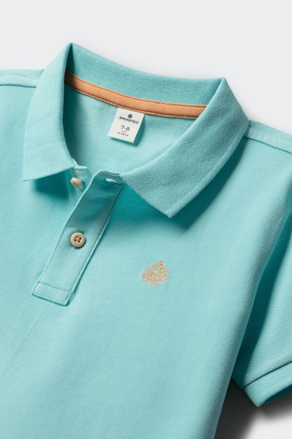 Springfield Kids Polo b&aacute;sico para menino azul