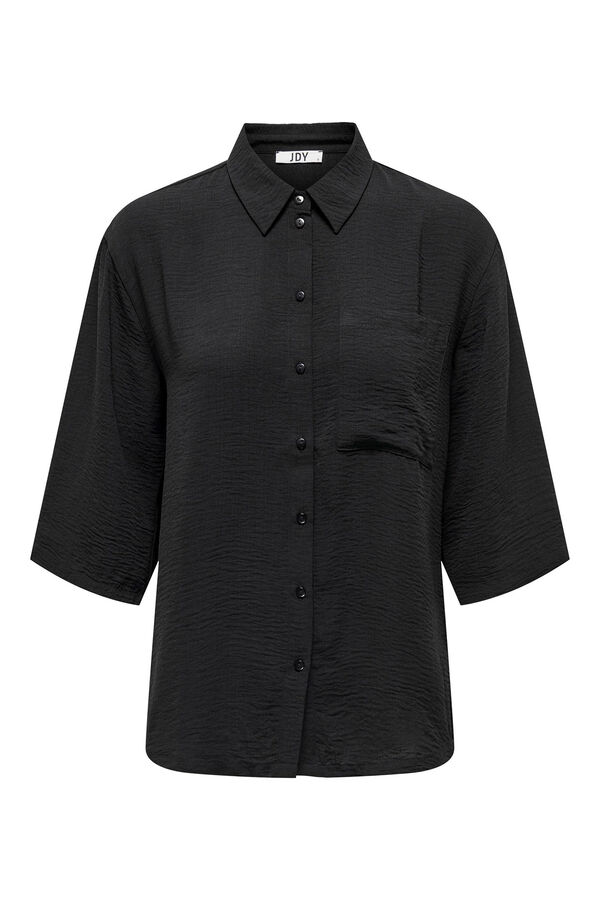 JDY Camisa larga manga 3/4  preto