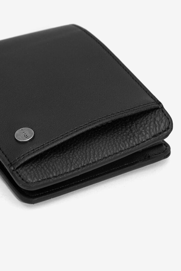 Tiffosi Cartera Monedero Efecto Piel negro