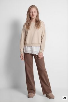 Springfield Kids Sweatshirt de renda para menina
