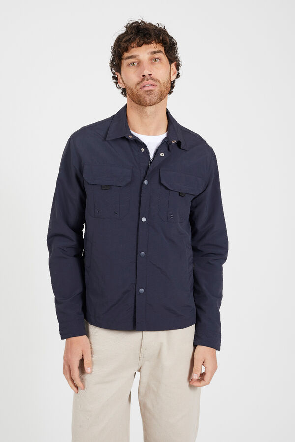 Brave Soul Sobrecamisa con cremallera azul