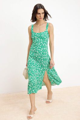 Vestido midi estampado