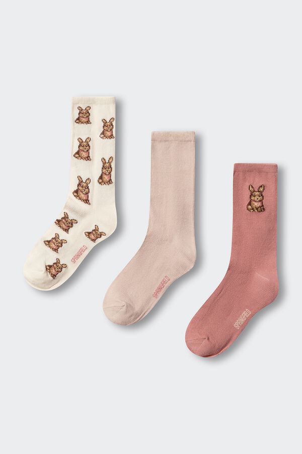 Springfield Kids Pack meias ursos menina rosa