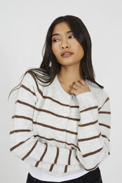 Brave Soul C&aacute;rdigan de punto a rayas