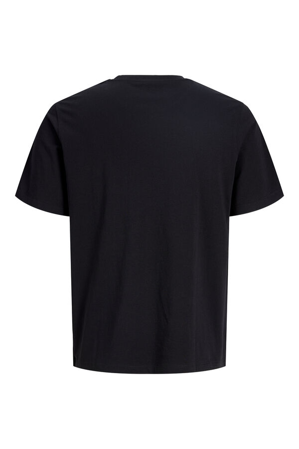 Jack & Jones Camiseta slim manga corta negro