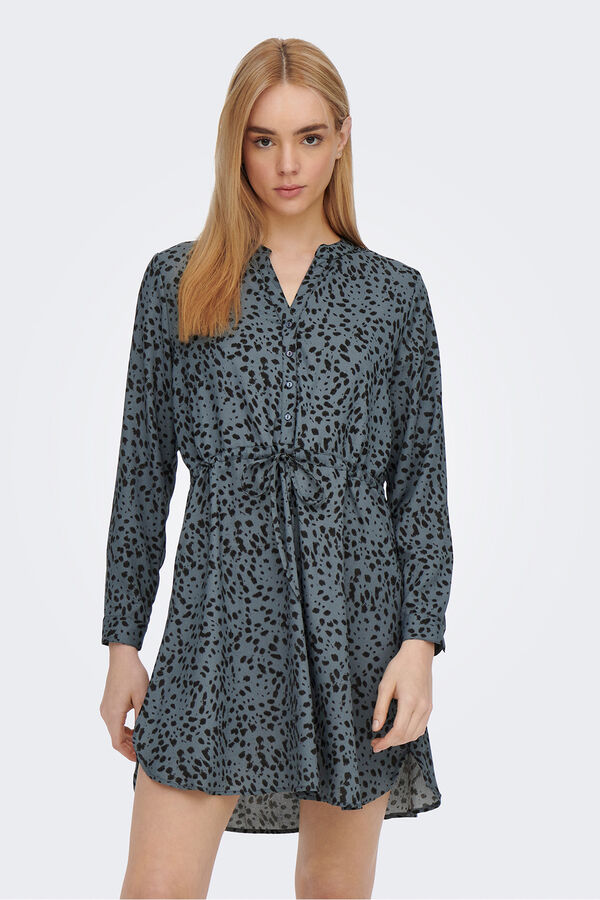 Only Kurzes Hemdkleid  Blau