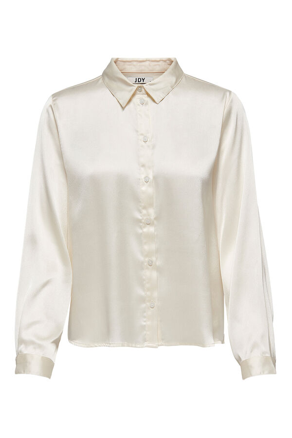 JDY Satin-Finish shirt beige