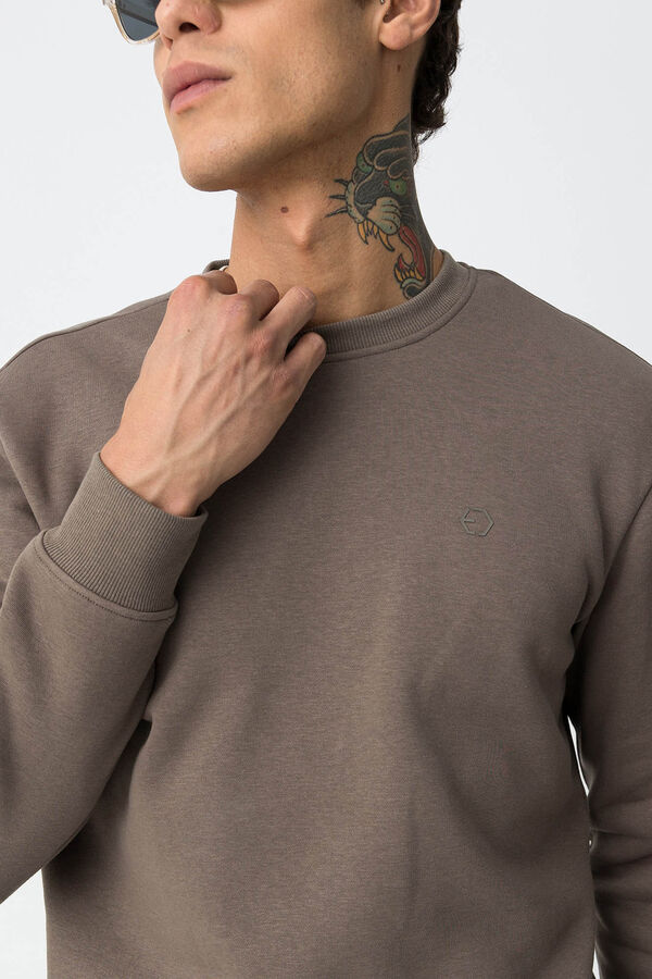 Tiffosi Sudadera B&aacute;sica nude