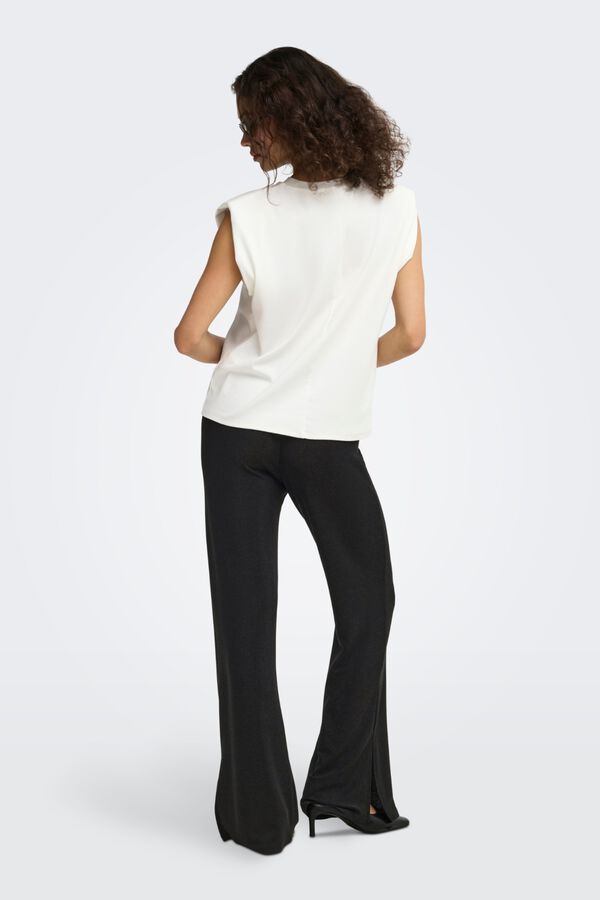 Only Hose flared mit Lurex Schwarz
