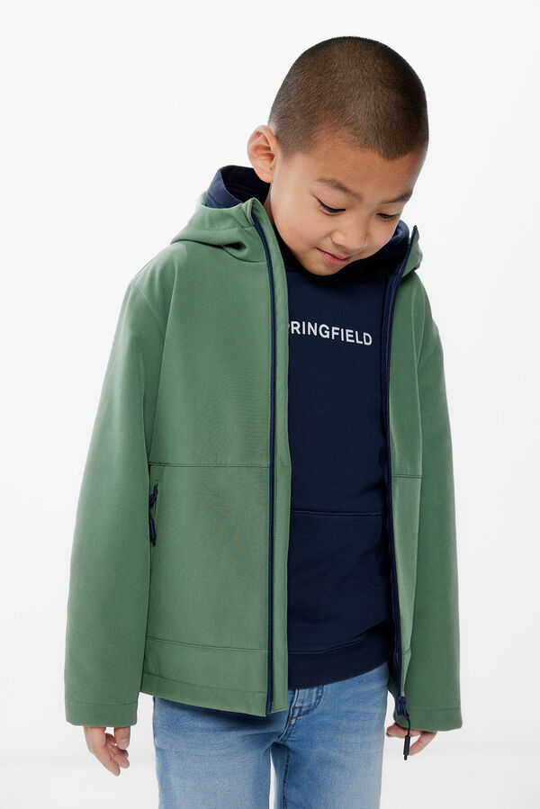 Springfield Boys' softshell jacket zelena