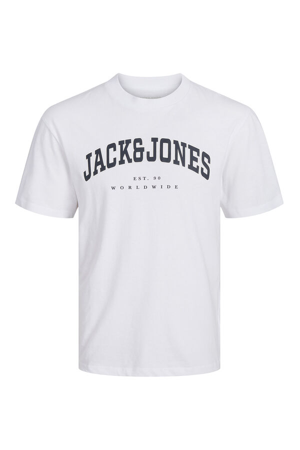Jack & Jones Junior Camiseta relaxed logo blanco