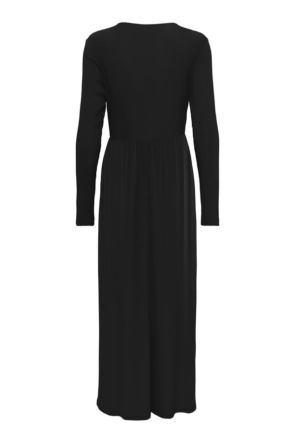 JDY Vestido largo fluido negro