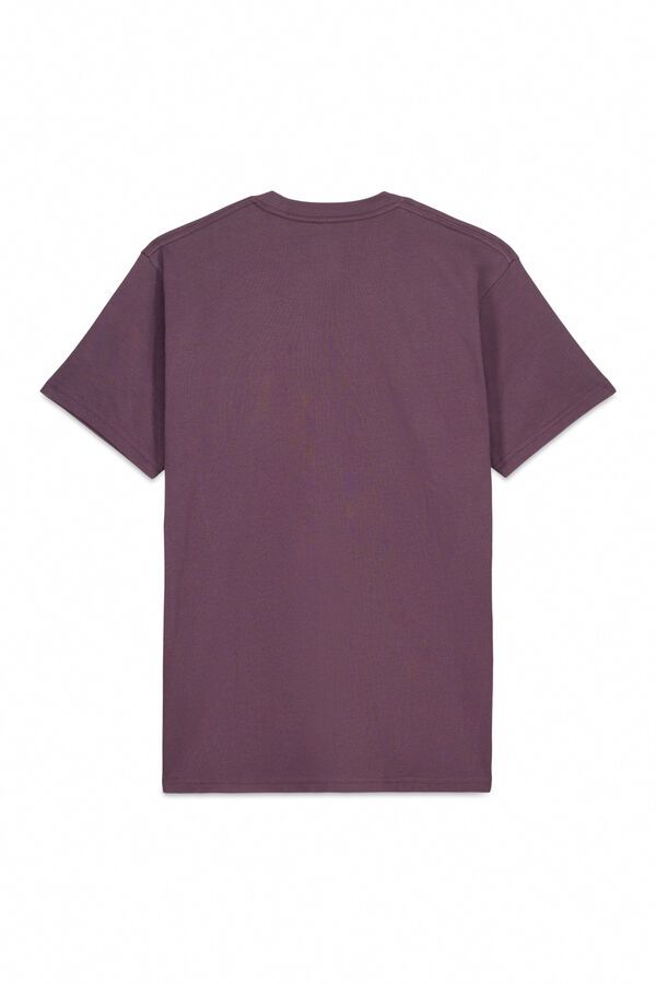 Vans Camiseta com logo no peito esquerdo vermelho