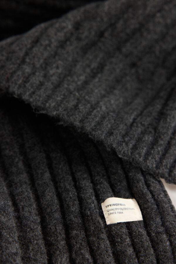 Springfield Ribbed scarf green