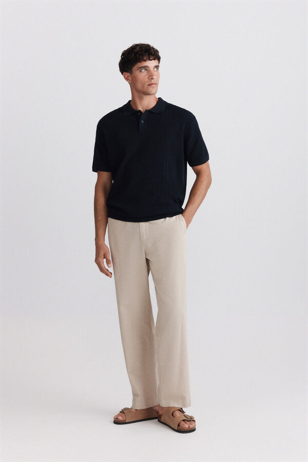 Springfield Basic structure polo shirt blue
