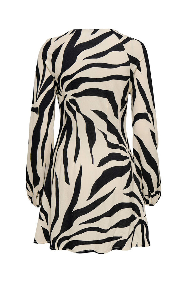 Only Vestido corto estampado floral negro