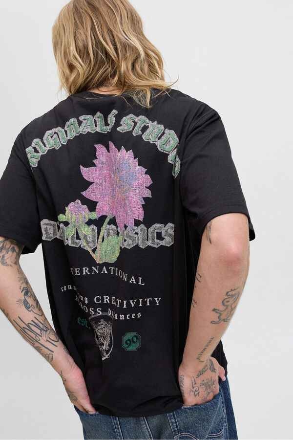 Jack & Jones Backprint T-shirt  Crna