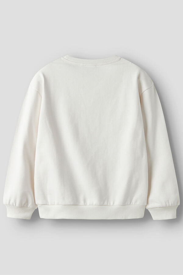Name It Sudadera leopardo blanco