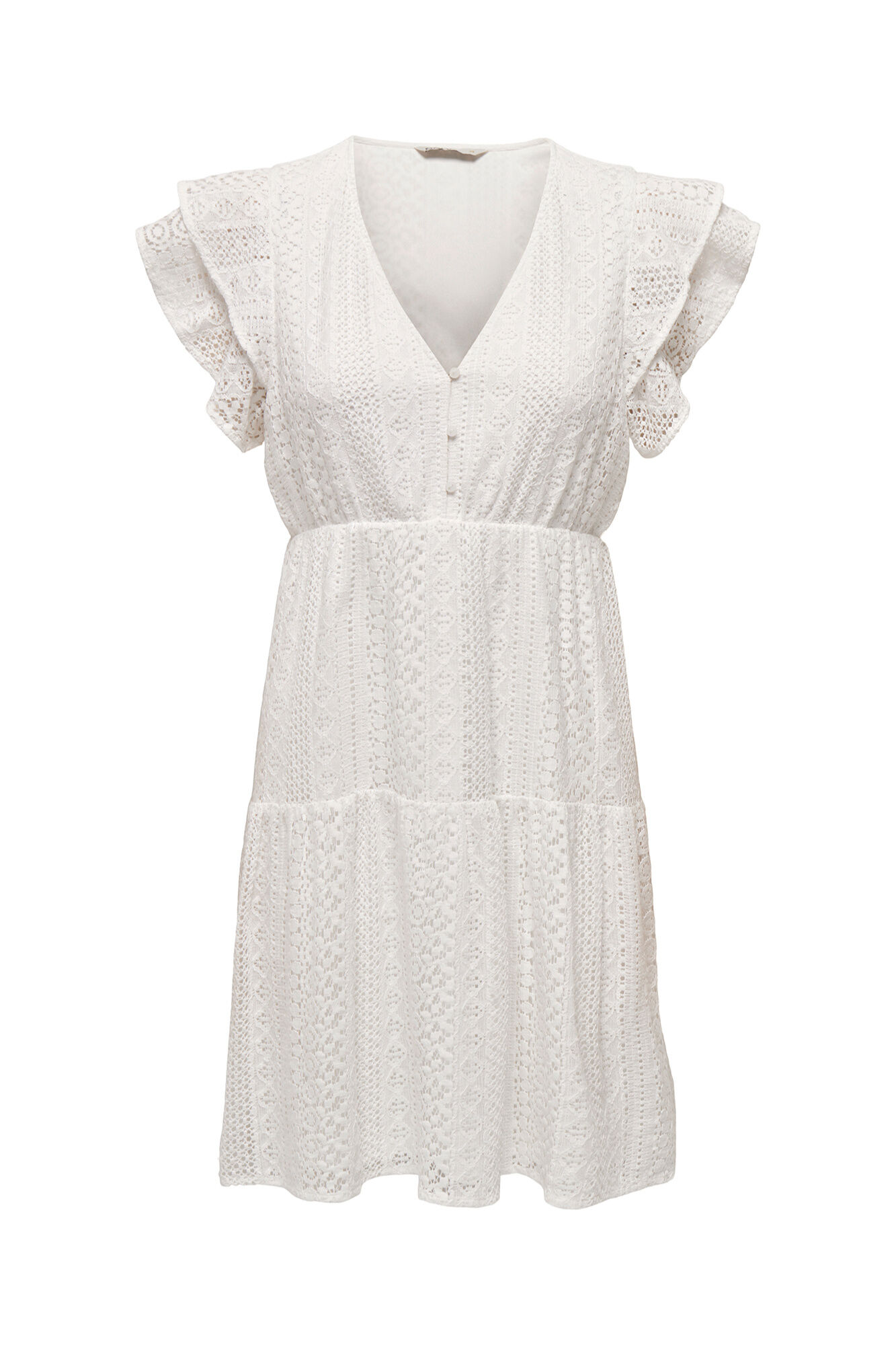 Only Vestido corto detalle calados