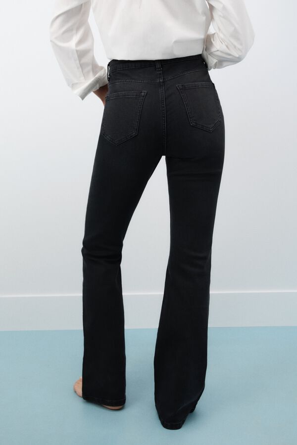 Springfield Bootcut high-rise jeans black