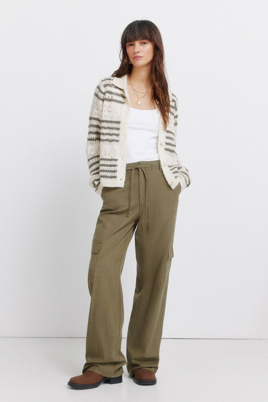 Pantalón cargo algodón