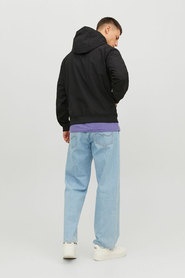 Jack & Jones Softshell-Jacke mit Kapuze Schwarz