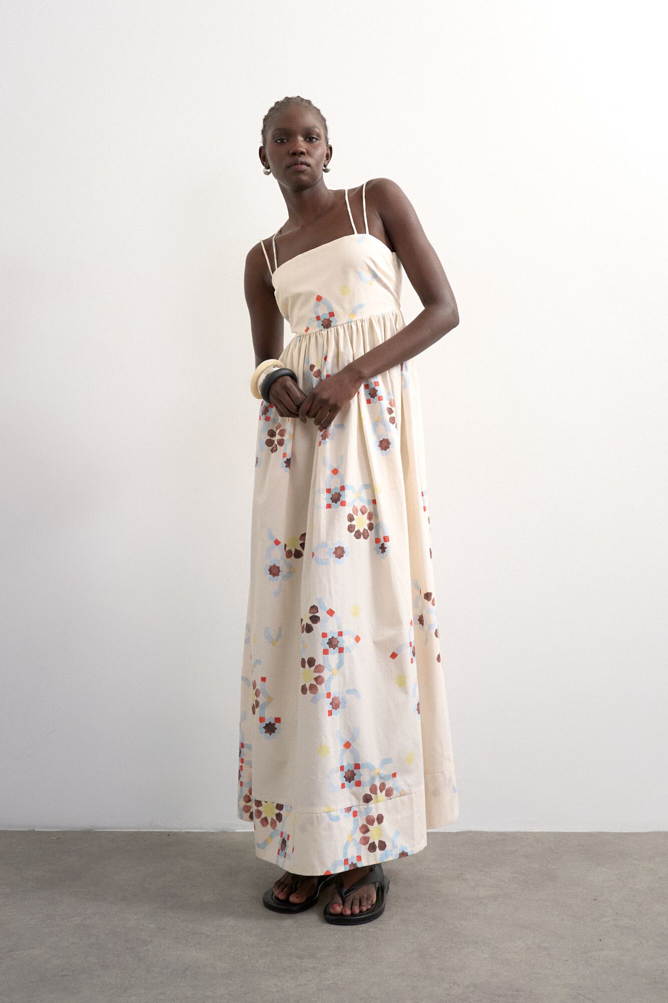 Topshop Vestido maxi estampado