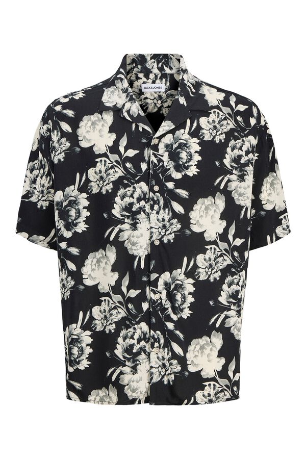 Jack & Jones Viscose loose fit shirt black
