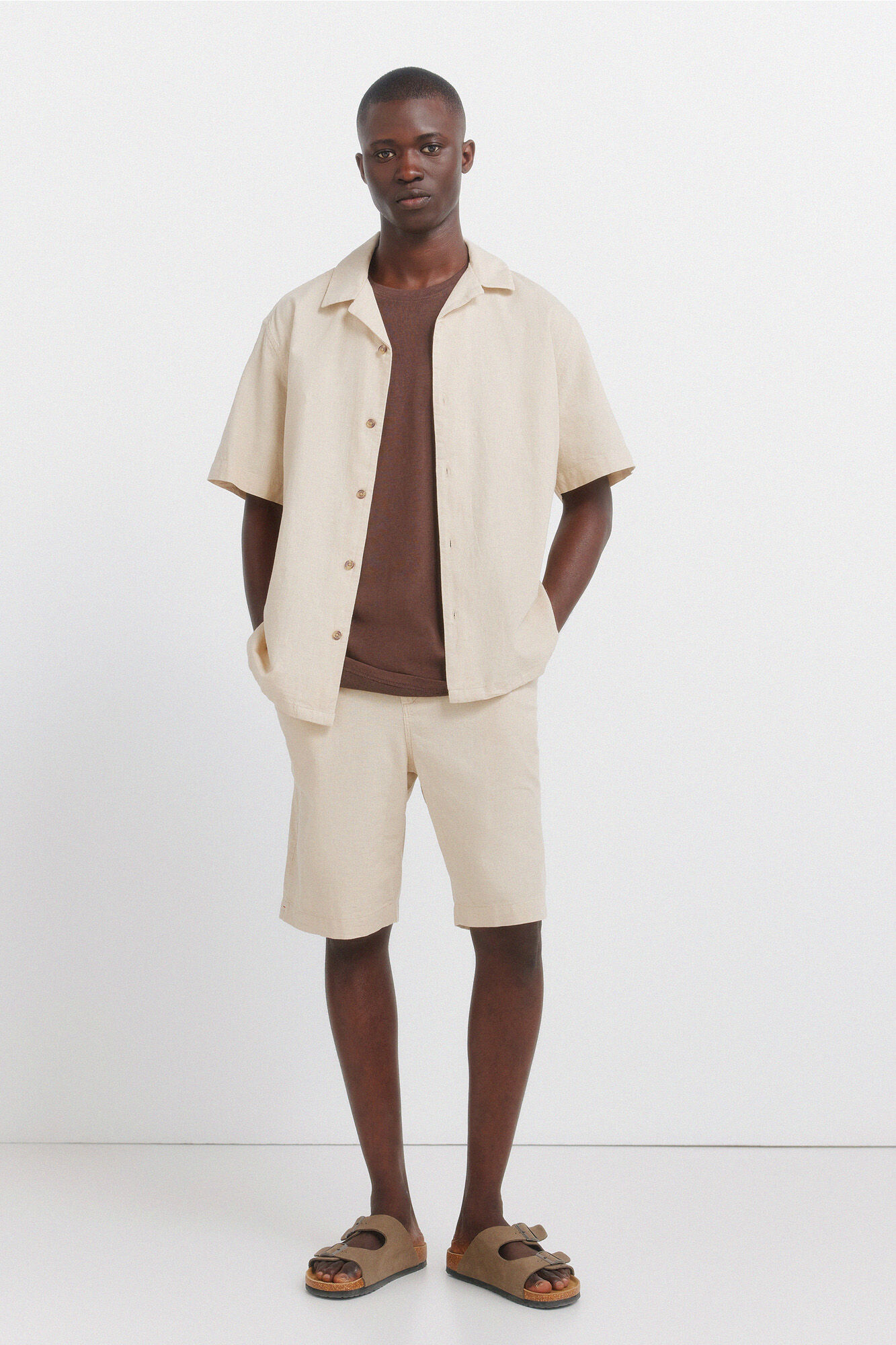 Springfield Linen relaxed fit Bermuda shorts