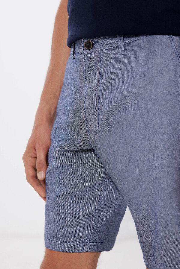 Springfield Oxford comfort fit Bermuda shorts blue