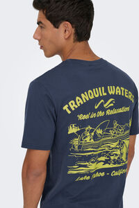 Only & Sons T-Shirt Vorder- und Rückseite Zeichnung