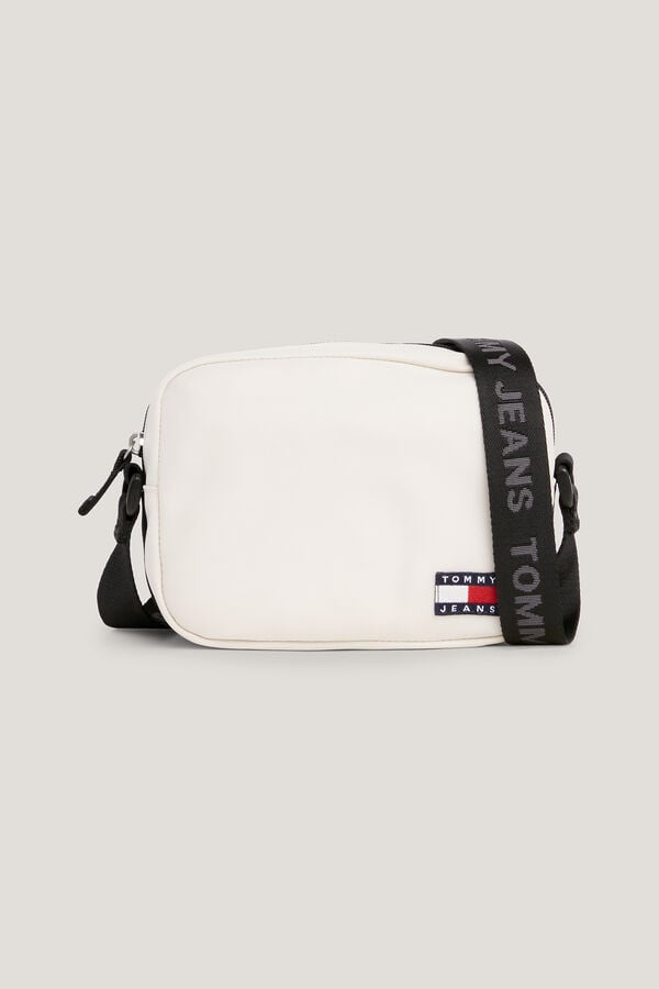 Springfield Men's Tommy Jeans crossbody bag with flag white
