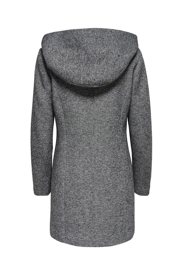 Only Midi-Mantel mit Kapuze Grau