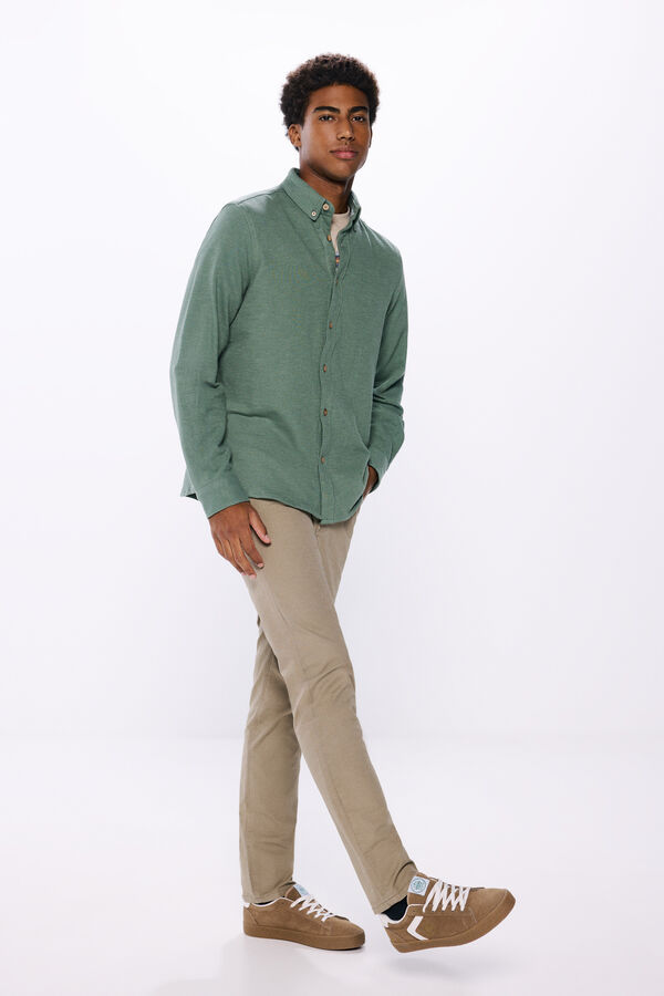 Springfield Rustic jersey-knit shirt blue