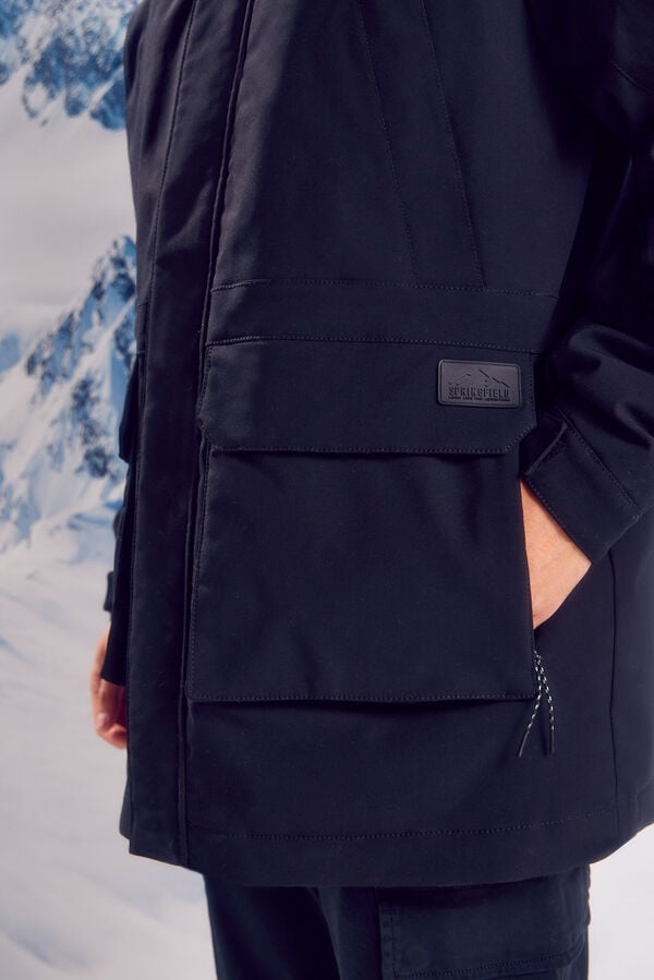 Springfield Technical padded parka black