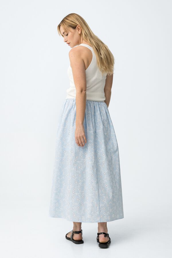 Tiffosi Falda bordada azul