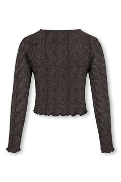 Only Girls Top de efecto brillante