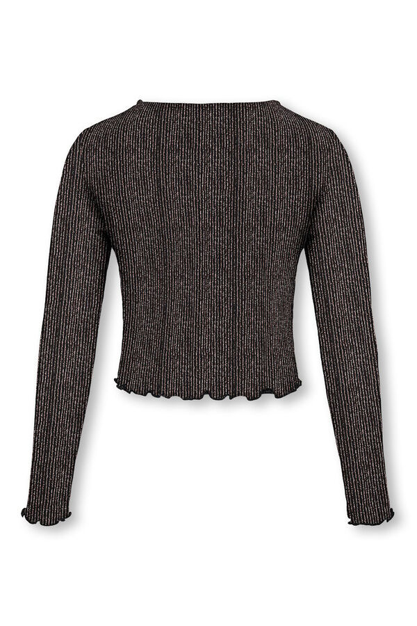 Only Girls Shiny effect top gris