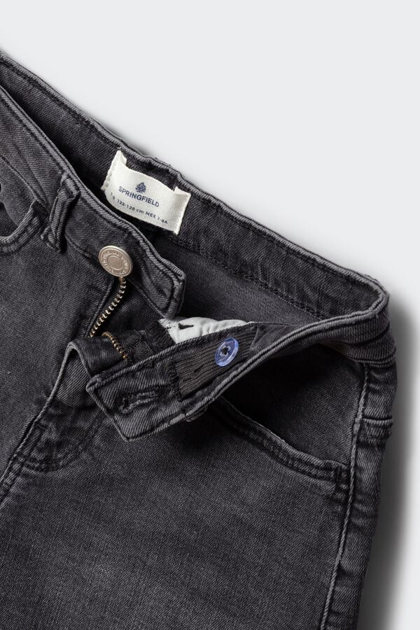 Springfield Kids Short denim b&aacute;sico ni&ntilde;a gris